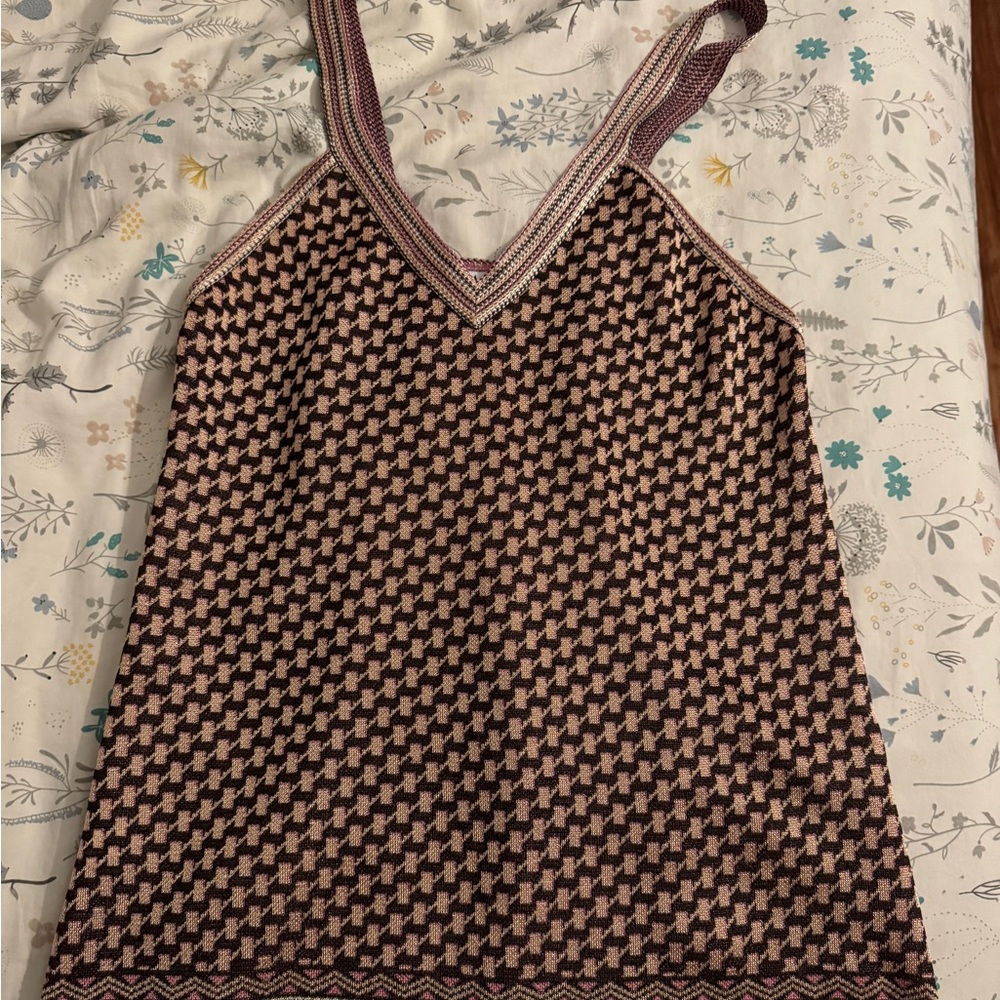 Zara missoni inspired knit tank top
